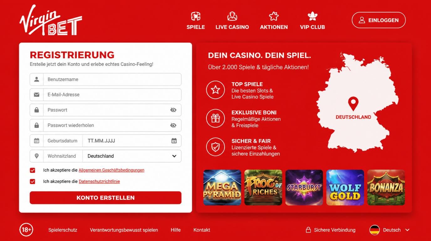 Einfacher Anmeldeprozess mit klaren Formularfeldern